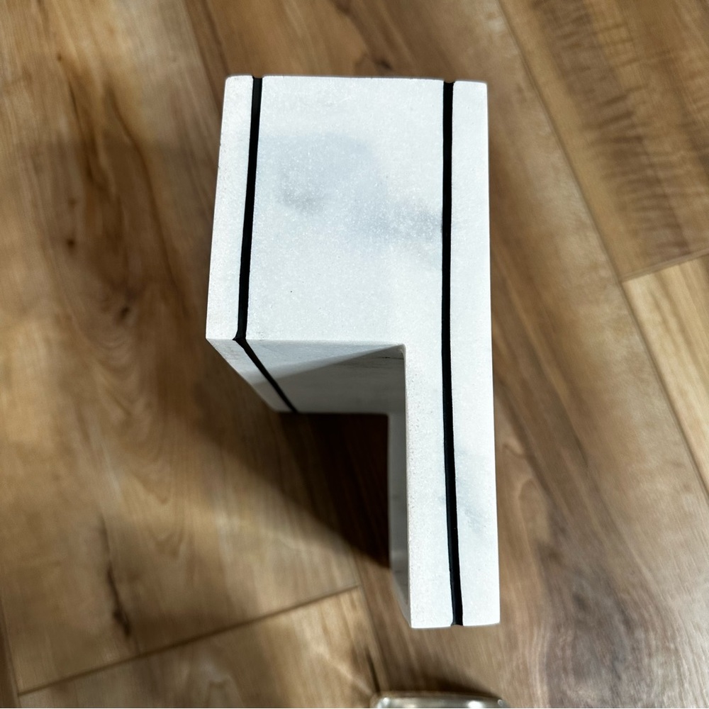 Allen + Roth Marble White Glass Bath Accessory - Picture 9 of 9